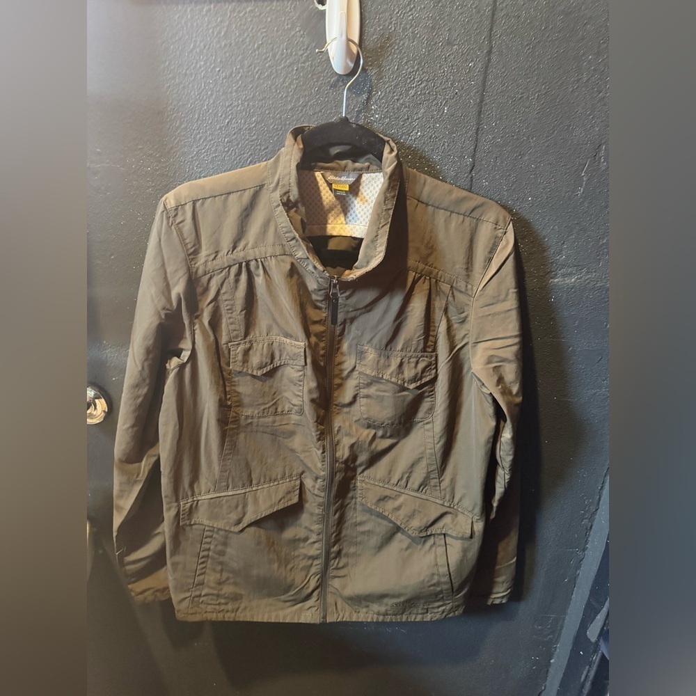 ❤️🔥Eddie Bauer - Forest Green Travex Zip Jacket - L